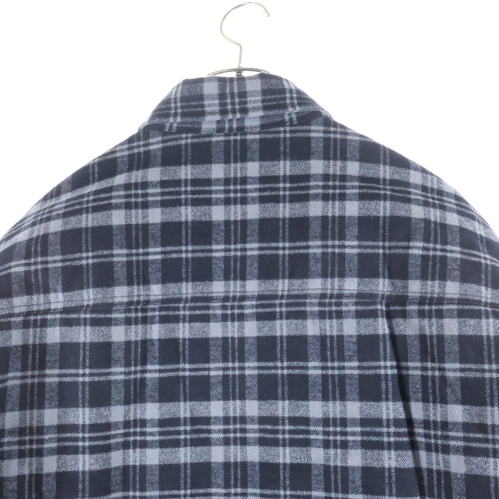 cvtvlist(カタリスト) 23AW Drip Check Shirt ドリップチェックシャツ 中綿 コットン ジャケット ブラック 2201110202
