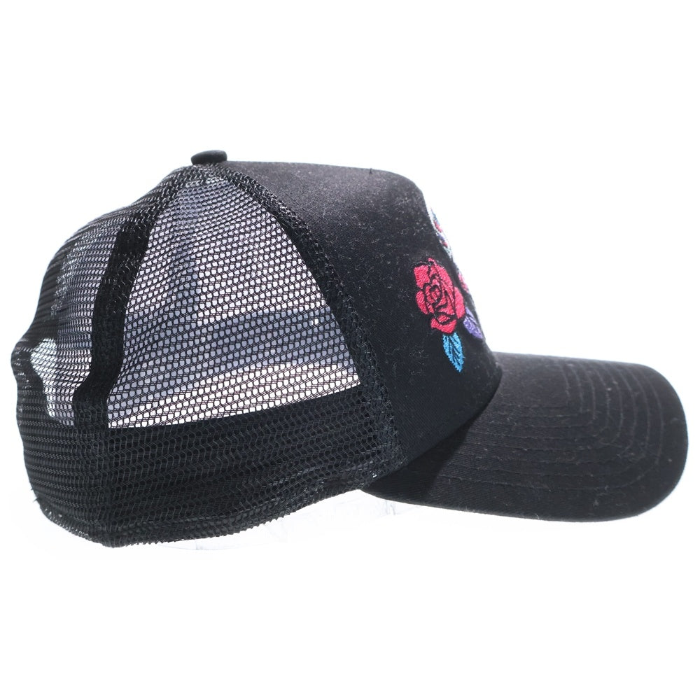 NEW ERA(ニューエラ) スカル刺繍 ベースボールキャップ ブラック