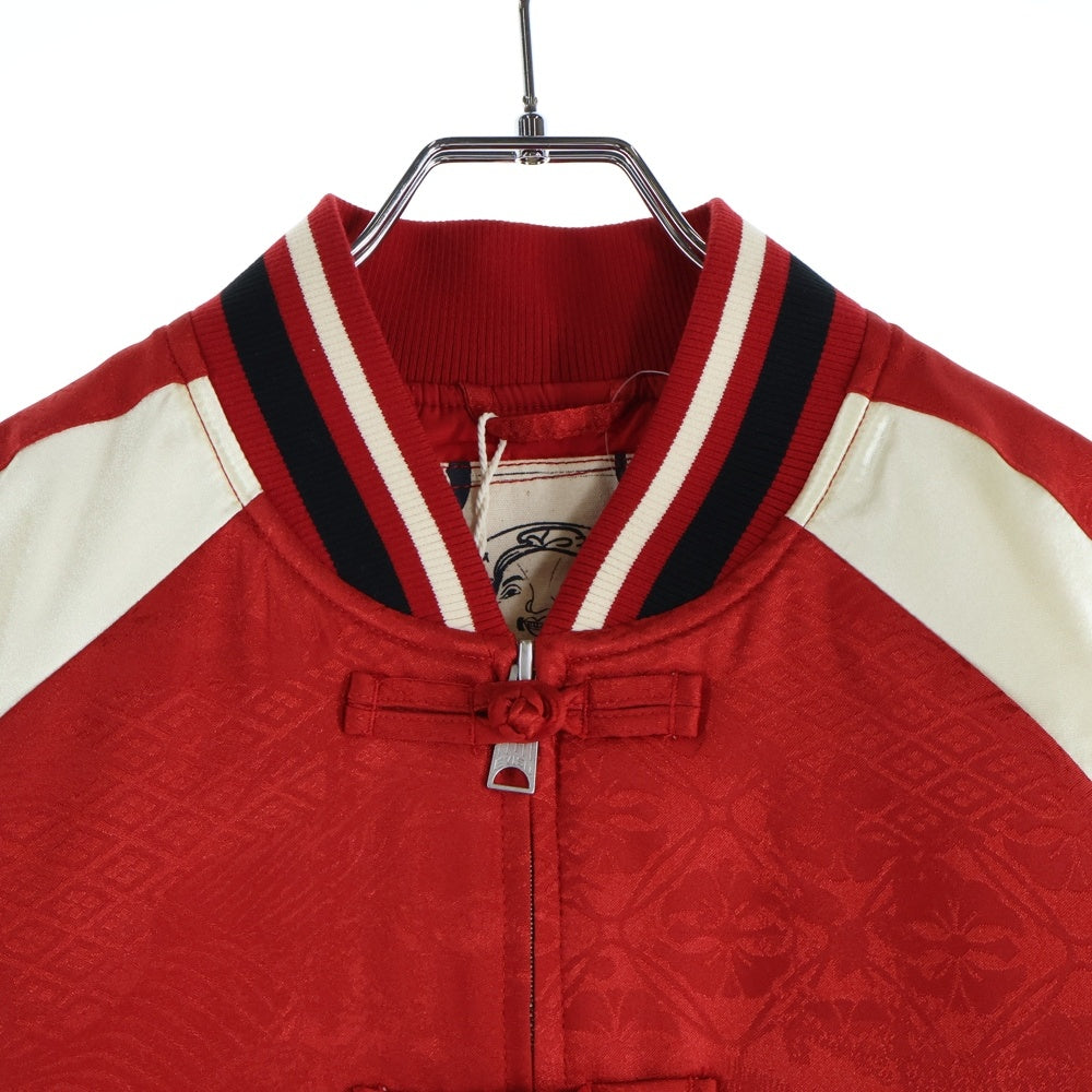 EVISU(エビス) バックホースシュー刺繍 スーベニアジャケット レッド 2ESHTM6JK117RXYQ