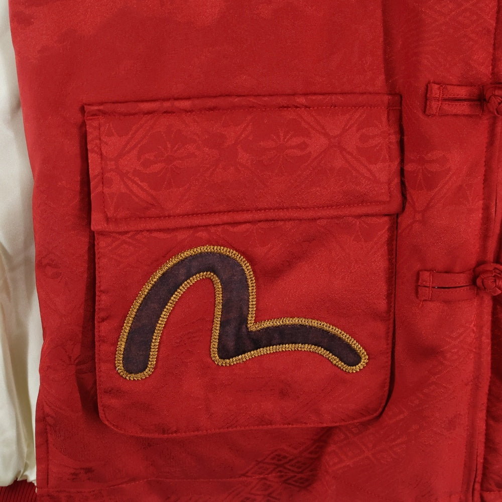 EVISU(エビス) バックホースシュー刺繍 スーベニアジャケット レッド 2ESHTM6JK117RXYQ