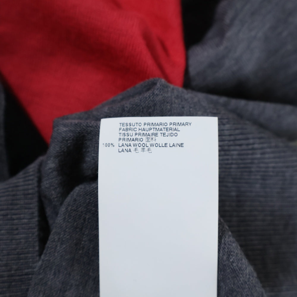 DSQUARED2(ディースクエアード) Vネック カラーブロックパターン ウールニットセーター グレー S71HA0655 S14586