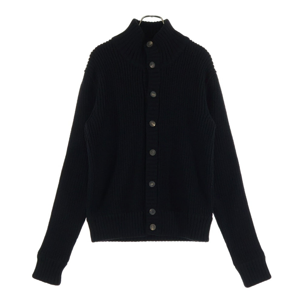 DOLCE & GABBANA(ドルチェアンドガッバーナ) ハイネック ローゲージ ウールニット カーディガン ブラック GIC35K/F45BI