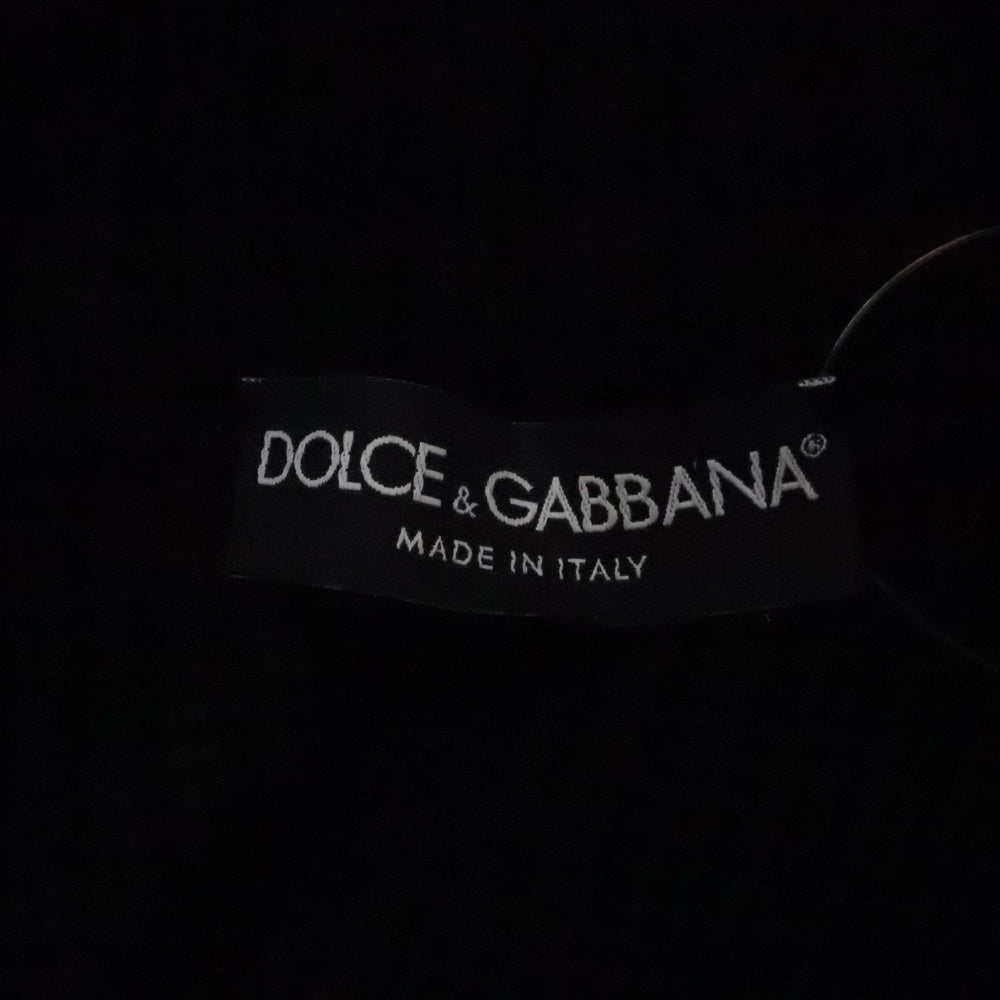 DOLCE & GABBANA(ドルチェアンドガッバーナ) ハイネック ローゲージ ウールニット カーディガン ブラック GIC35K/F45BI