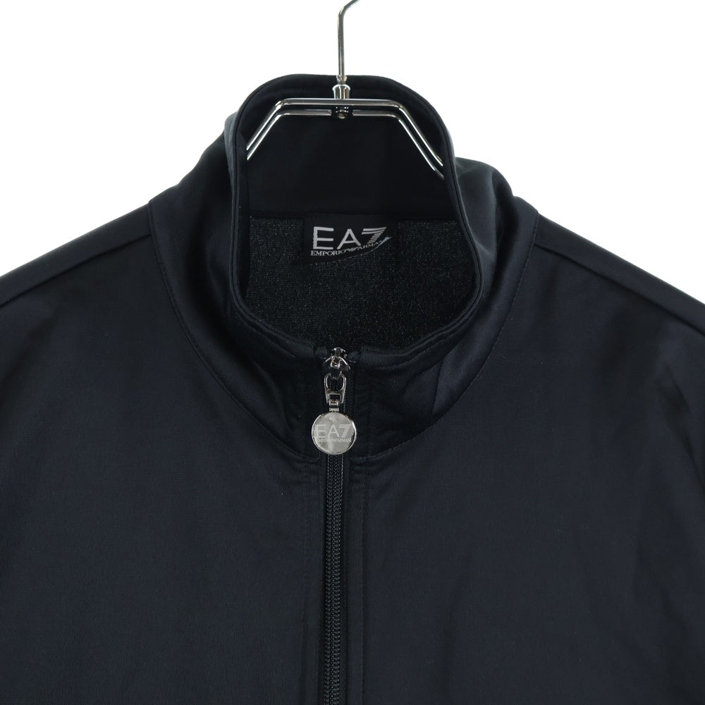 EMPORIO ARMANI EA7(エンポリオアルマーニイーエーセブン) アームロゴ ジップアップ トラックジャケット ブラック 4A281 276060