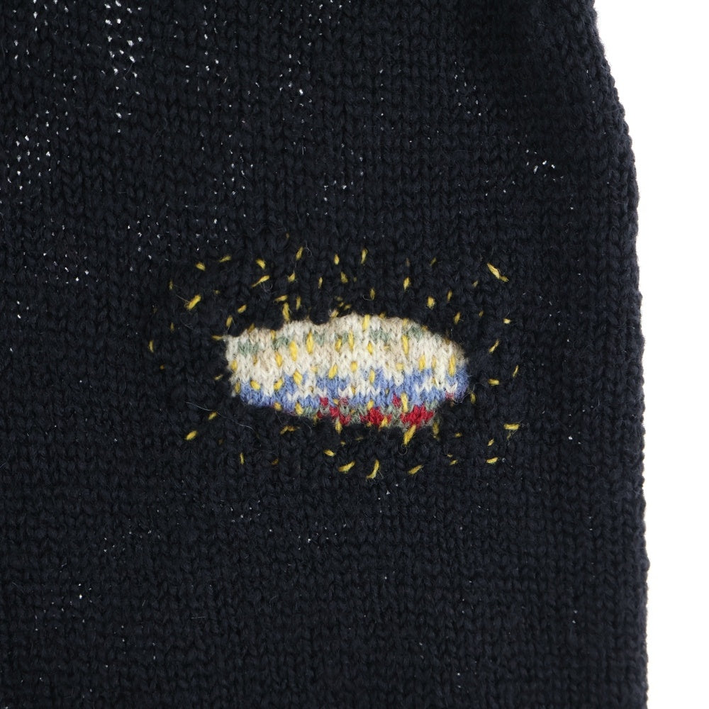 RAF SIMONS(ラフシモンズ) 15AW デストロイニットベスト ブラック