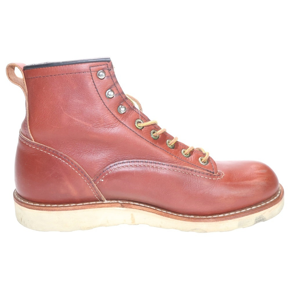 RED WING(レッド ウイング) LINEMAN BOOTS ラインマン レザー ワークブーツ ブラウン 2924