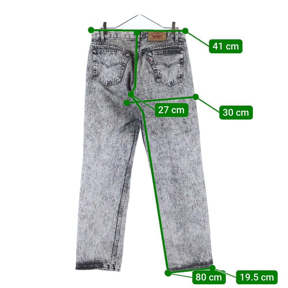Levi's(リーバイス) 90S VINTAGE 501 ボタンフライ ストレートデニムパンツ ブラック