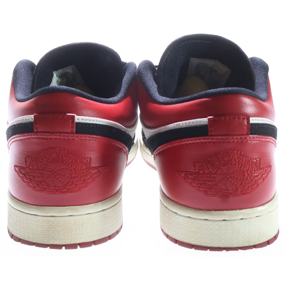 NIKE(ナイキ) AIR JORDAN 1 LOW BLACK TOE エアジョーダン 1 ロウ ブラックトゥー ローカットスニーカー ブラック/レッド/ホワイト US10/28cm 553588-116