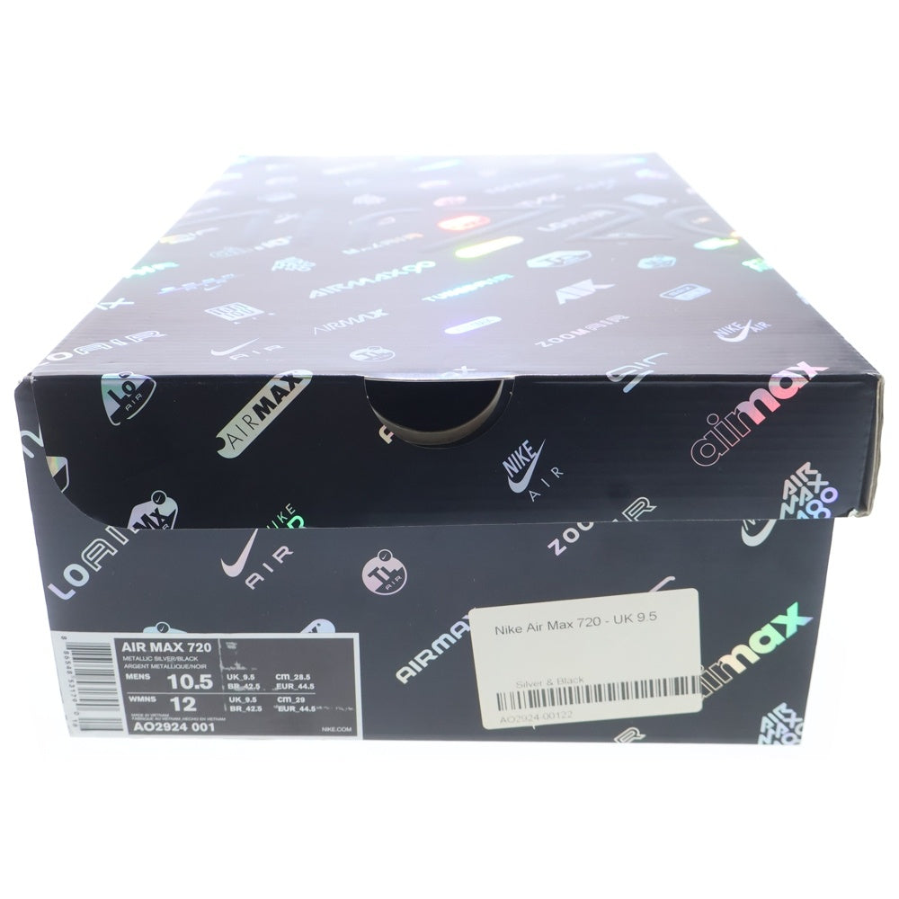 NIKE(ナイキ) AIR MAX 720 NORTHERN LIGHTS NIGHT エアマックス720 ノーザン ライトズ ナイト ローカットスニーカー グレー US10.5/28.5cm AO2924-001