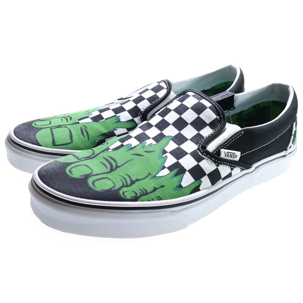 VANS(ヴァンズ) ×MARVEL CLASSIC SLIP-ON マーベル クラシックスリッポン ブラック/グリーン US10/28cm VN0A38F7U44