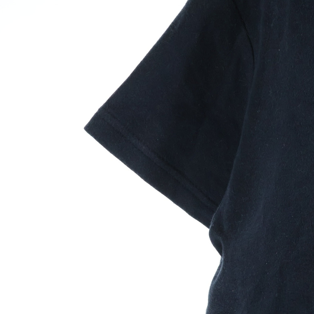 HYSTERIC GLAMOUR(ヒステリックグラマー) フロントLOVEプリント Uネック半袖Tシャツカットソー レディース ブラック 0124CT06