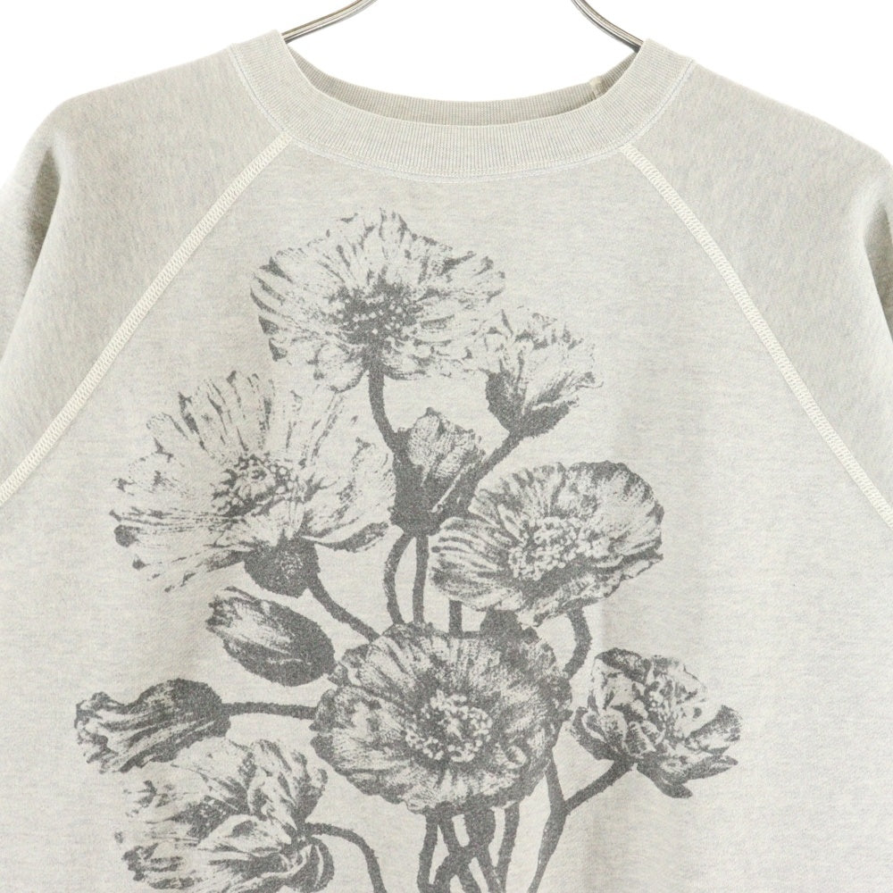 SAINT MICHAEL(セントマイケル) 24AW POPPY ヴィンテージ加工 クルー