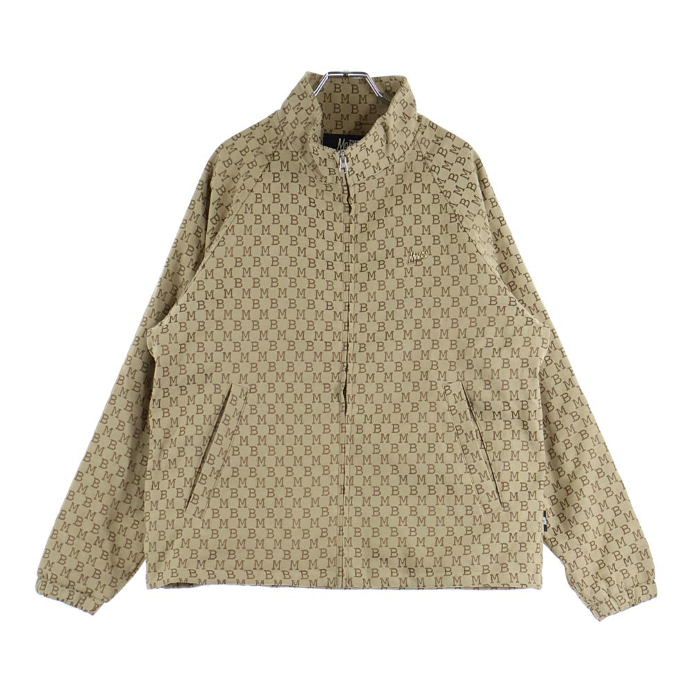 MOBB(モブ) MONOGRAM JACQUARD TRACK JACKET モノグラム ジャカード ジップアップトラックジャケット ベージュ 25MB-AW-M49-BE