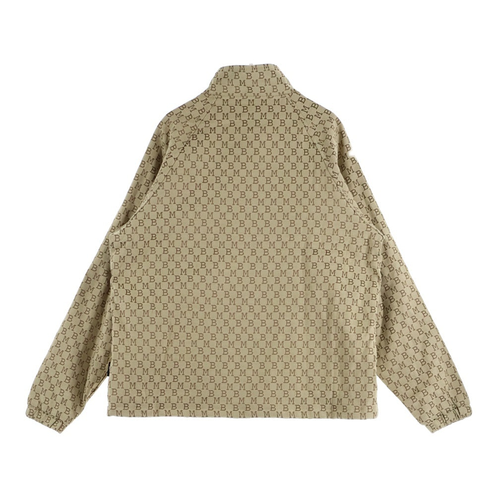 MOBB(モブ) MONOGRAM JACQUARD TRACK JACKET モノグラム ジャカード ジップアップトラックジャケット ベージュ 25MB-AW-M49-BE