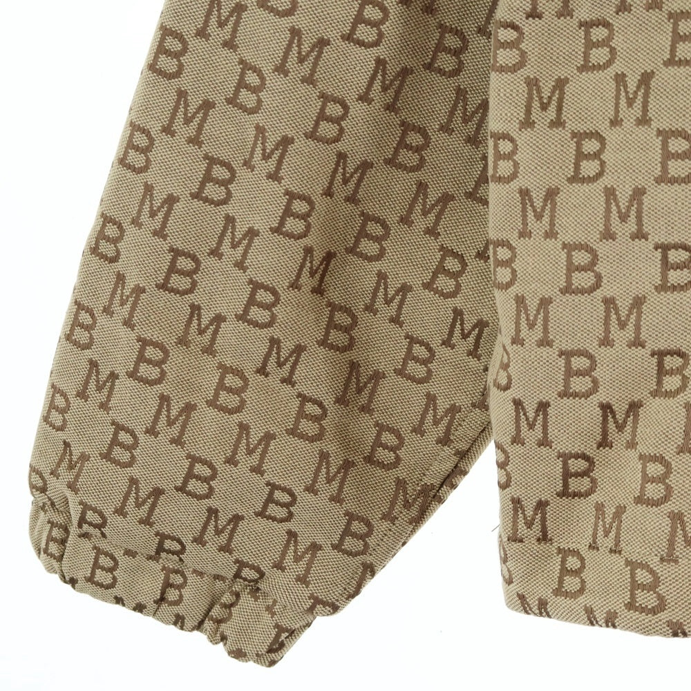 MOBB(モブ) MONOGRAM JACQUARD TRACK JACKET モノグラム ジャカード ジップアップトラックジャケット ベージュ 25MB-AW-M49-BE