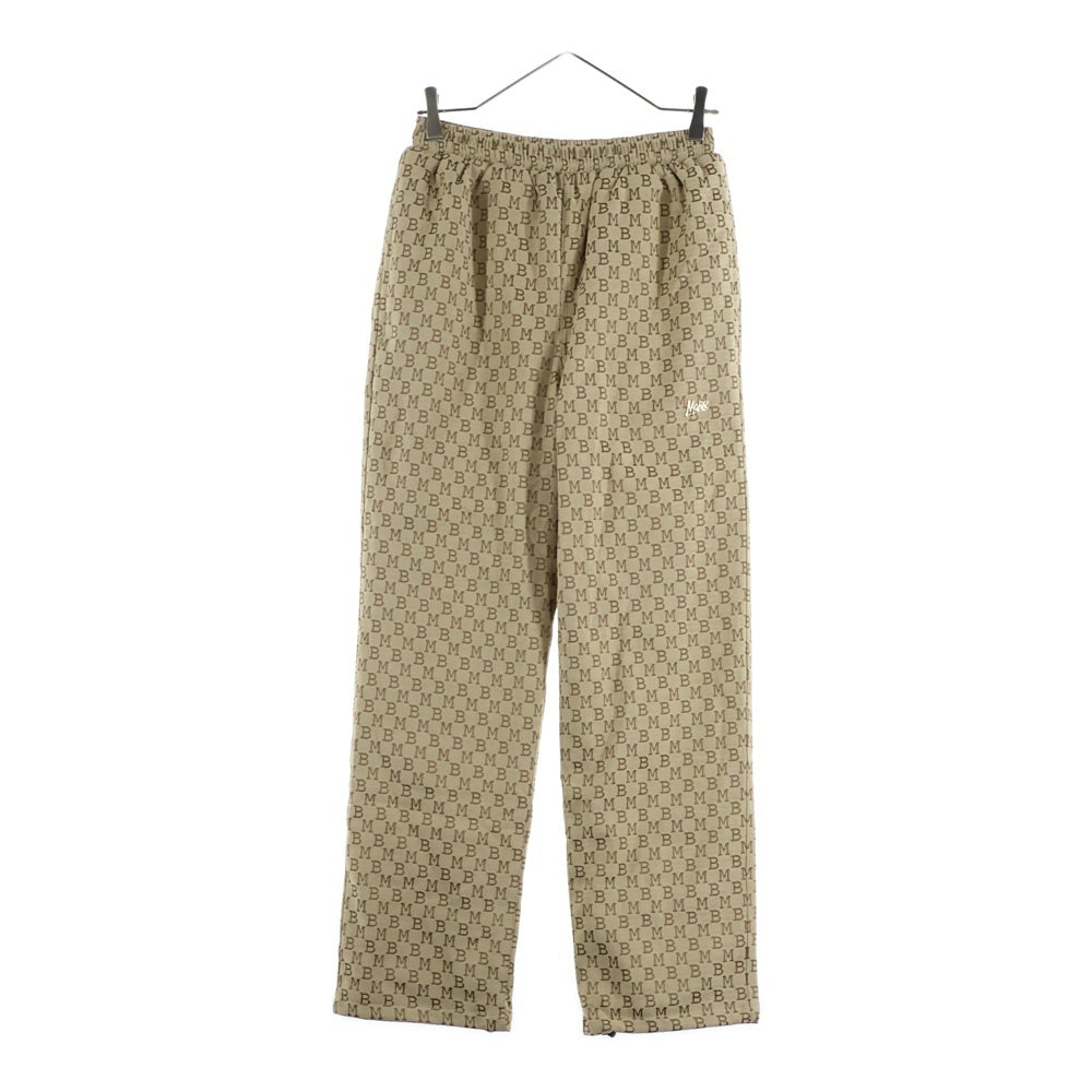 MOBB(モブ) MONOGRAM JACQUARD TRACK PANTS モノグラムジャカード トラックパンツ ベージュ 25MB-AW-M50
