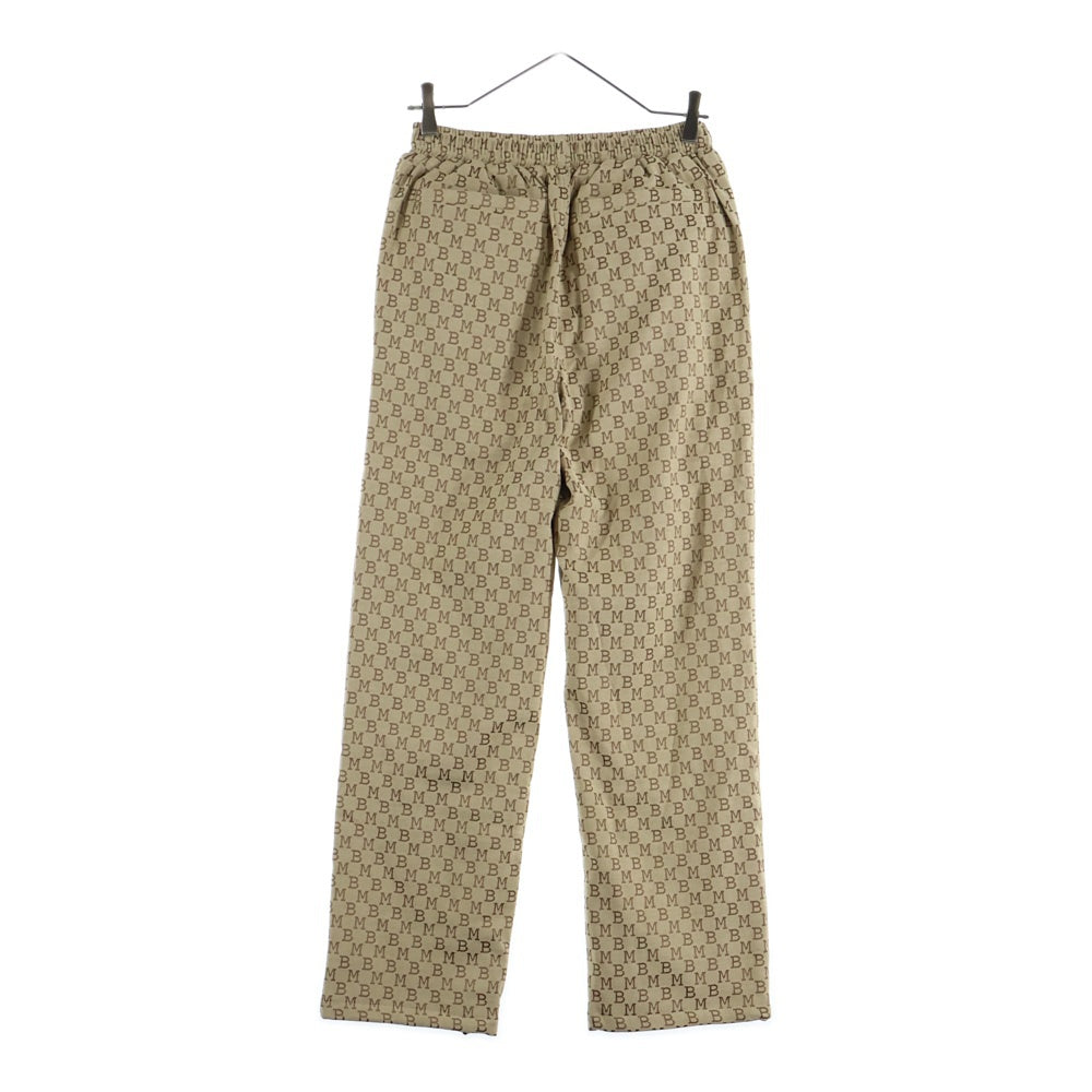 MOBB(モブ) MONOGRAM JACQUARD TRACK PANTS モノグラムジャカード トラックパンツ ベージュ 25MB-AW-M50