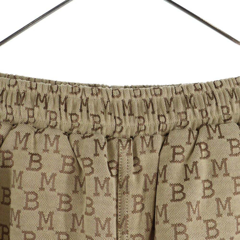 MOBB(モブ) MONOGRAM JACQUARD TRACK PANTS モノグラムジャカード トラックパンツ ベージュ 25MB-AW-M50