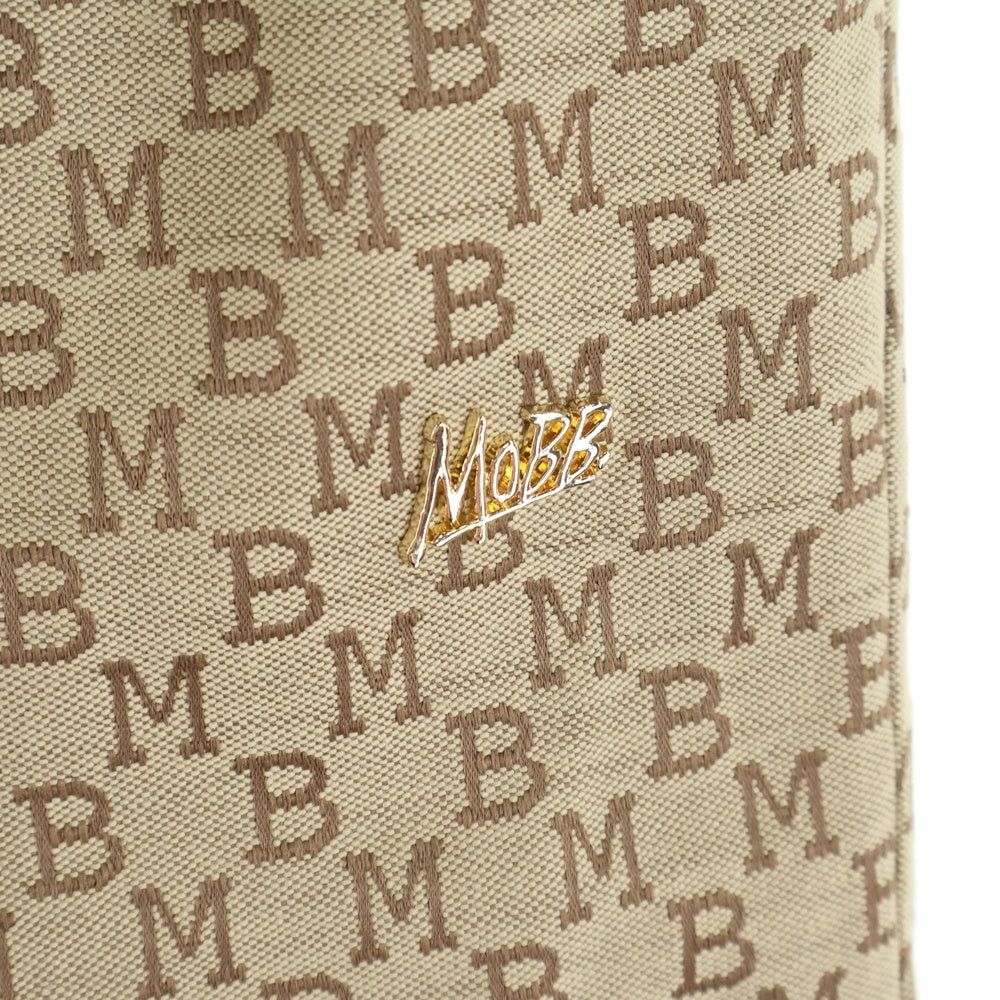 MOBB(モブ) MONOGRAM JACQUARD TRACK PANTS モノグラムジャカード トラックパンツ ベージュ 25MB-AW-M50