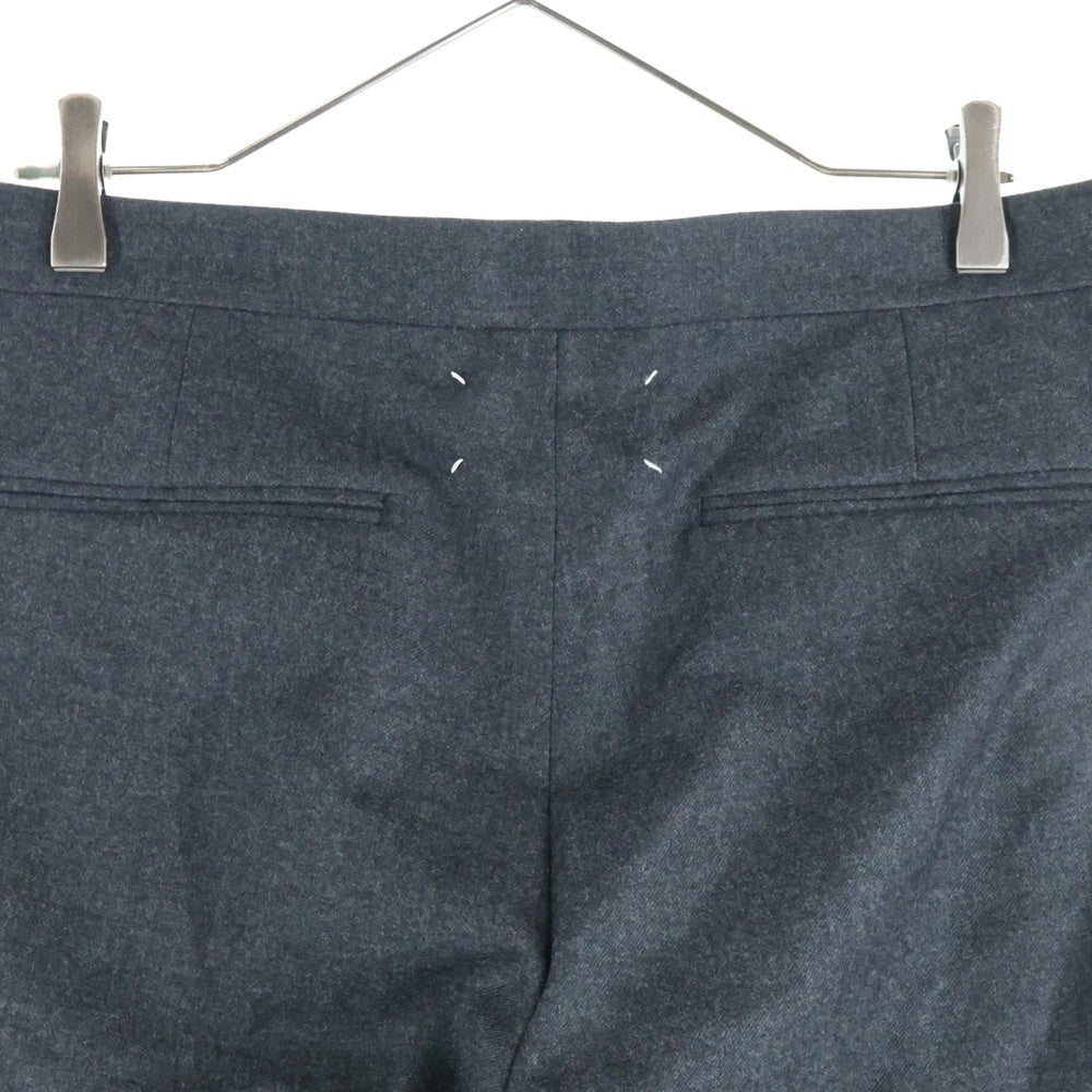 maison margiela バージンウール スラックス 44 チャコール Maison Margiela(メゾンマルジェラ) バージンウール ドローストリング