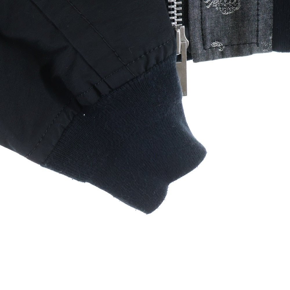 Sacai(サカイ) 17AW 刺繍プリント ジップアップジャケット ブラック/グレー 17-02962 レディース