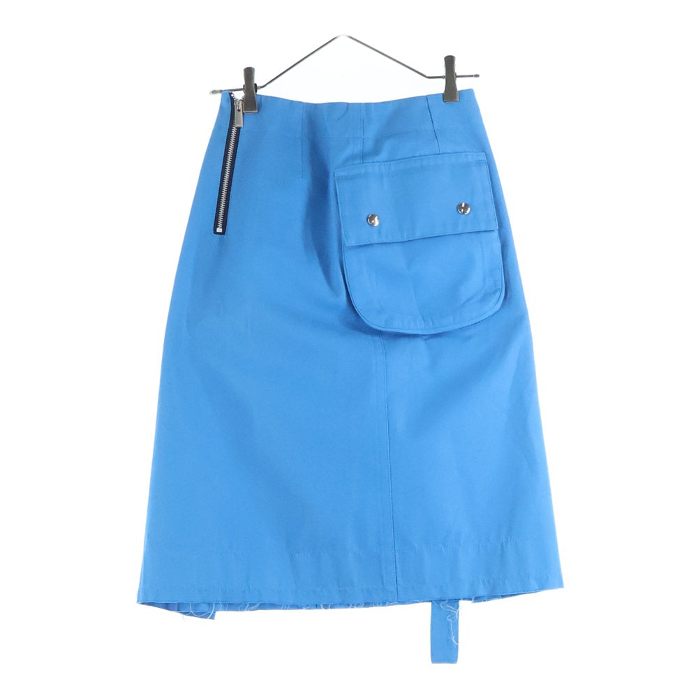 Sacai(サカイ) 18SS サイドレースアップ スカート ブルー レディース 18-03570