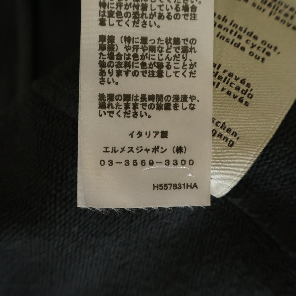 HERMES(エルメス) Clou de Selle クルードセル フロントロゴ クルーネックトレーナー グレー H557831HA