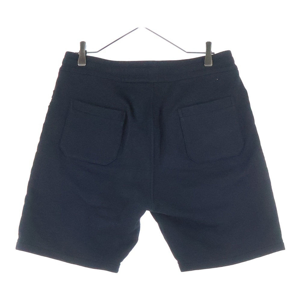 BALMAIN(バルマン) サイドロゴ コットン ファスナー付き スウェットハーフパンツ ブラック OA000BB34