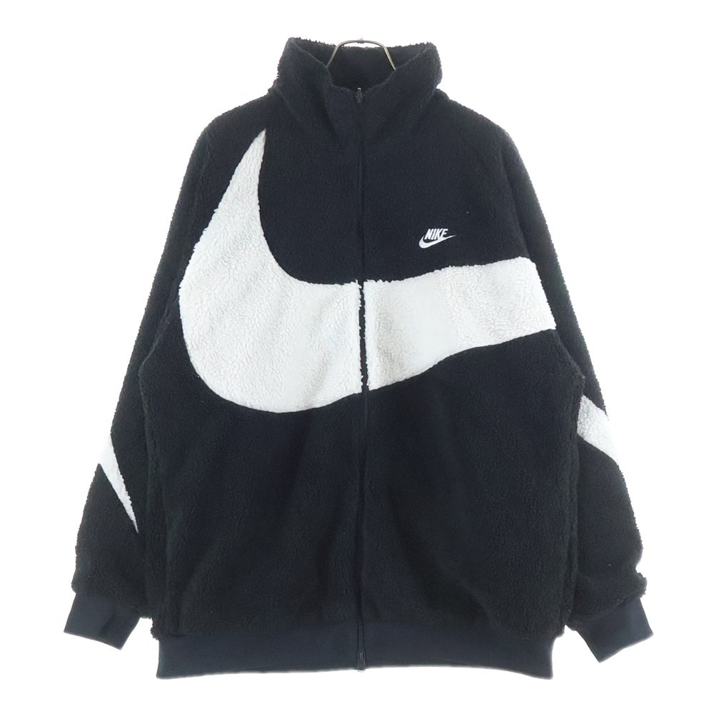NIKE(ナイキ) BIG SWOOSH REVERSIBLE BOA JACKET ビッグスウッシュ リバーシブル ボアジャケット ブラック BQ6546-011
