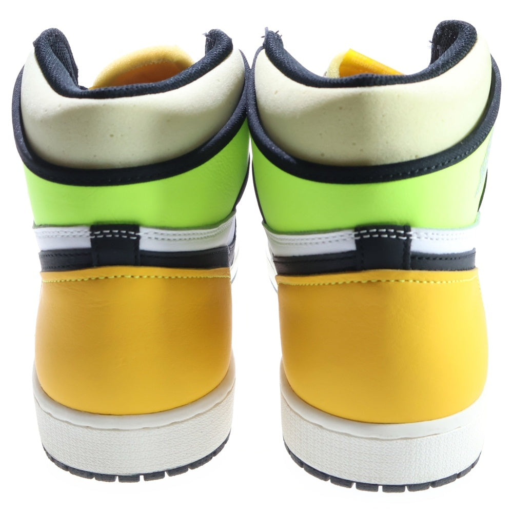 NIKE(ナイキ) AIR JORDAN1 RETRO HIGH OG VOLT GOLD エアジョーダン1 ハイカットスニーカー ボルトゴールド イエロー/ホワイト US13/31cm 555088-118