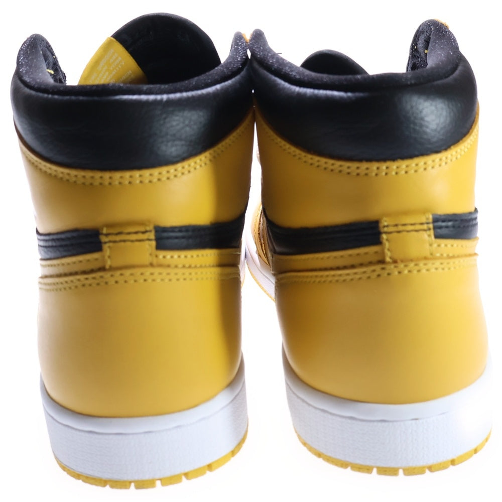 NIKE(ナイキ) AIR JORDAN1 RETRO HIGH OG POLLEN エアジョーダン 1 レトロ パラン ハイカットスニーカー ブラック/イエロー US10/28cm 555088-701