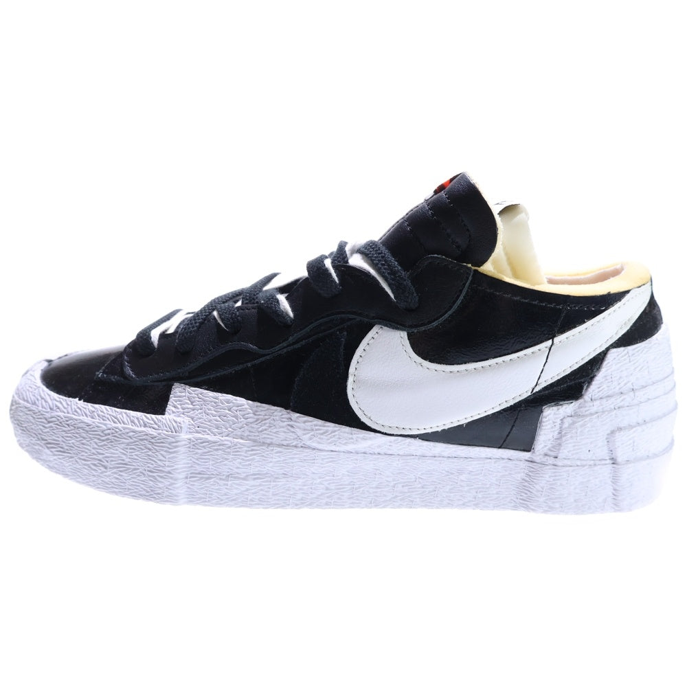 NIKE(ナイキ) ×sacai BLAZER LOW BLACK PATENT LEATHER サカイ ブレザー ブラックパテントレザー ローカットスニーカー ブラック/ホワイト US12/30cm DM6443-001