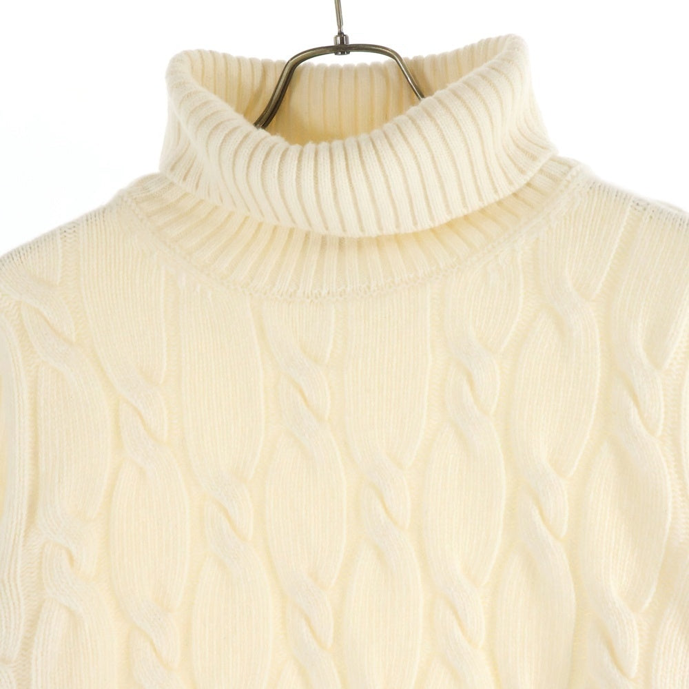 BAFY(バフィー) タートルネック ケーブルニットセーター アイボリー
