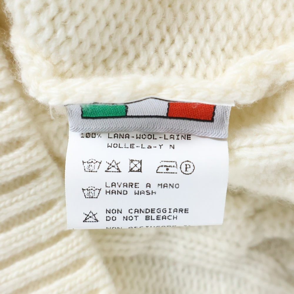 BAFY(バフィー) タートルネック ケーブルニットセーター アイボリー