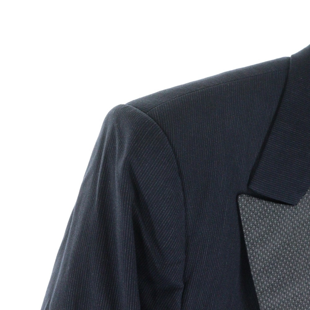 DOLCE & GABBANA(ドルチェアンドガッバーナ) カラー切り替え テーラードジャケット ネイビー