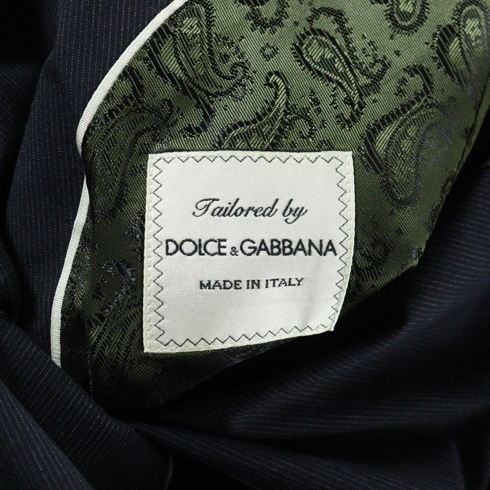 DOLCE & GABBANA(ドルチェアンドガッバーナ) カラー切り替え テーラードジャケット ネイビー