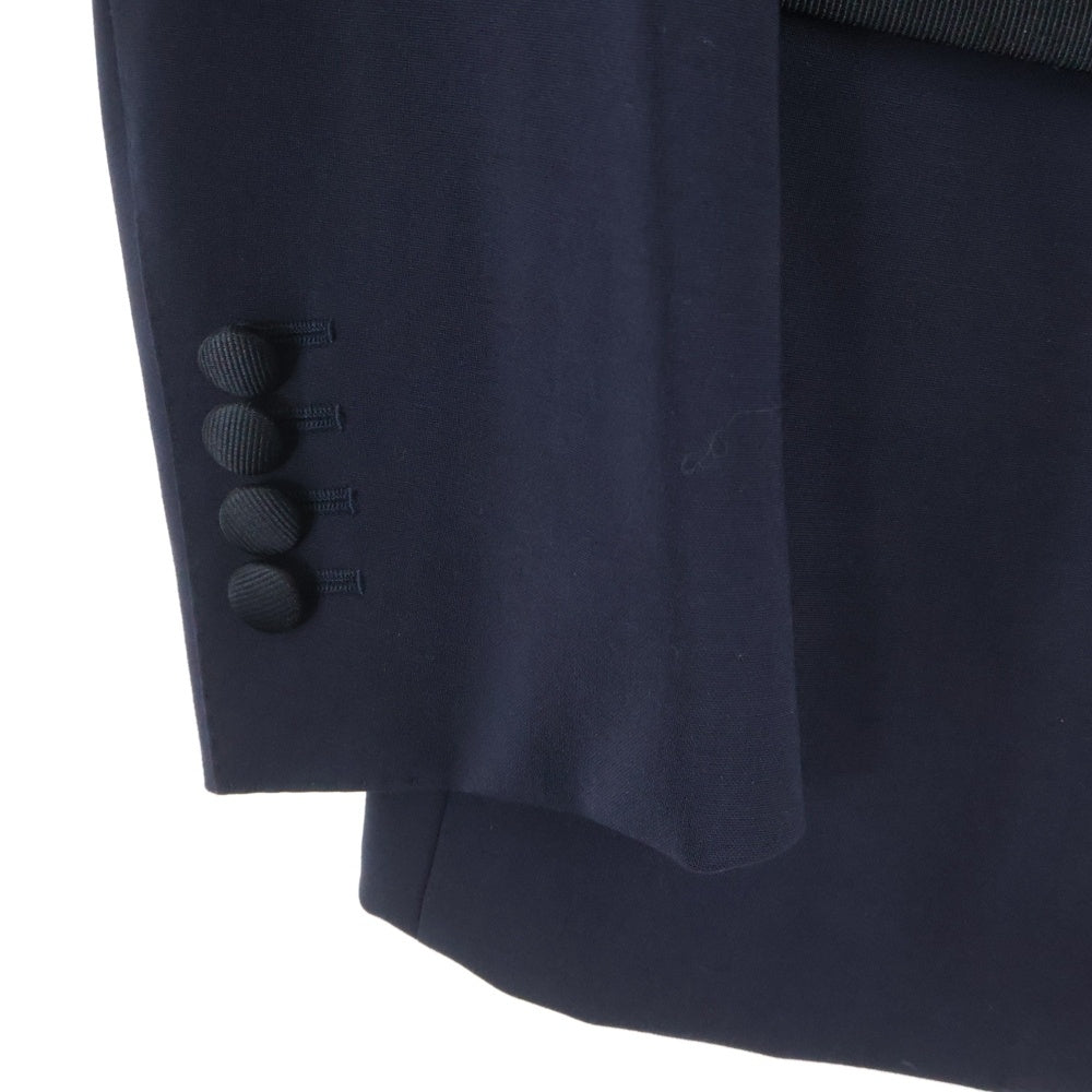 DOLCE & GABBANA(ドルチェアンドガッバーナ) カラー切り替え テーラードジャケット ネイビー/ブラック