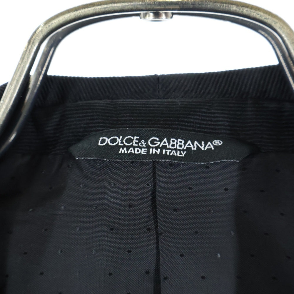 DOLCE & GABBANA(ドルチェアンドガッバーナ) ドット柄 タキシードジャケット ブラック