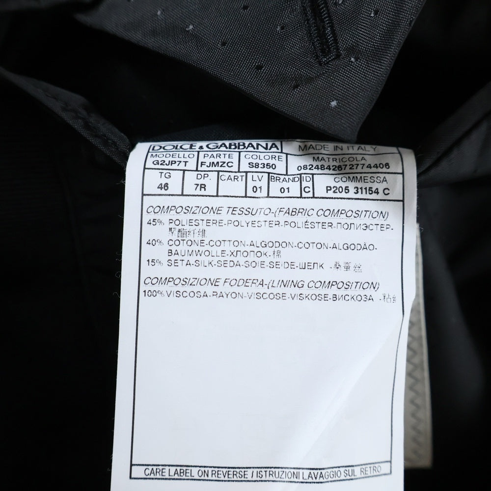 DOLCE & GABBANA(ドルチェアンドガッバーナ) ドット柄 タキシードジャケット ブラック