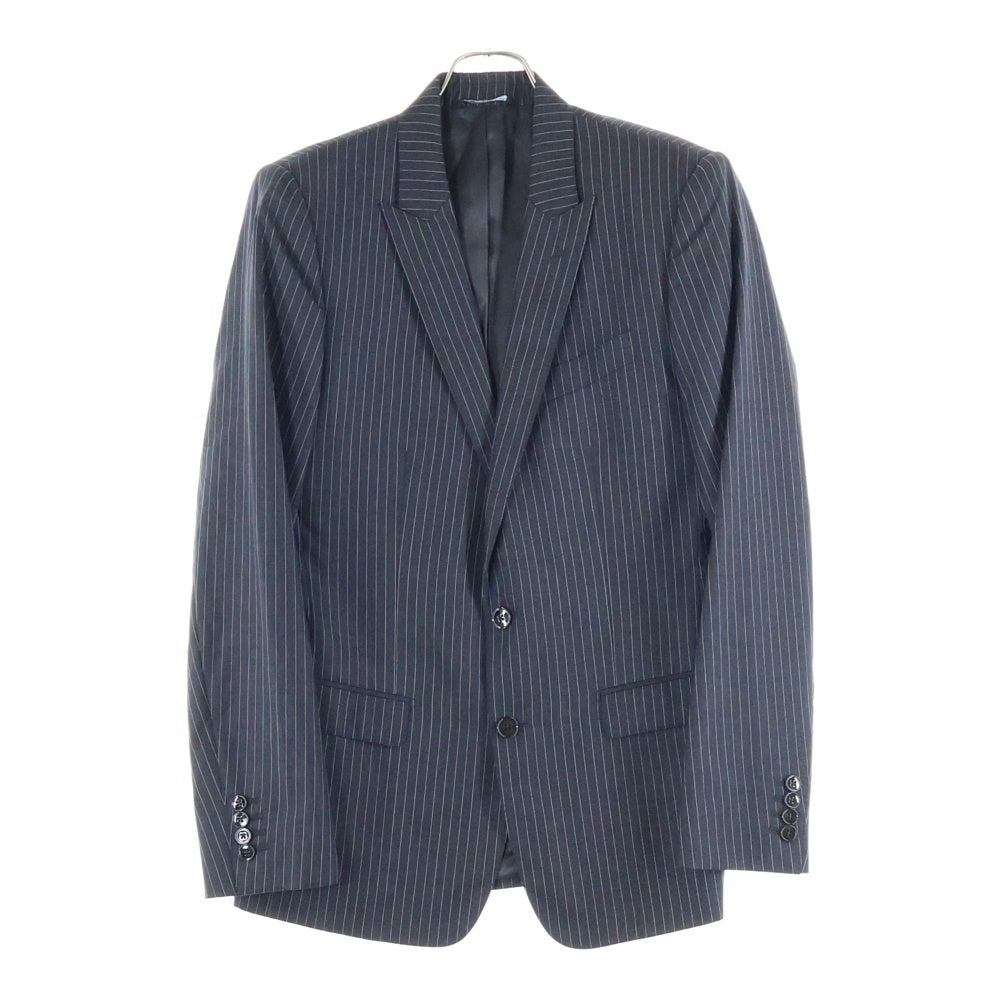 DOLCE & GABBANA(ドルチェアンドガッバーナ) ストライプ柄 テーラードジャケット ネイビー