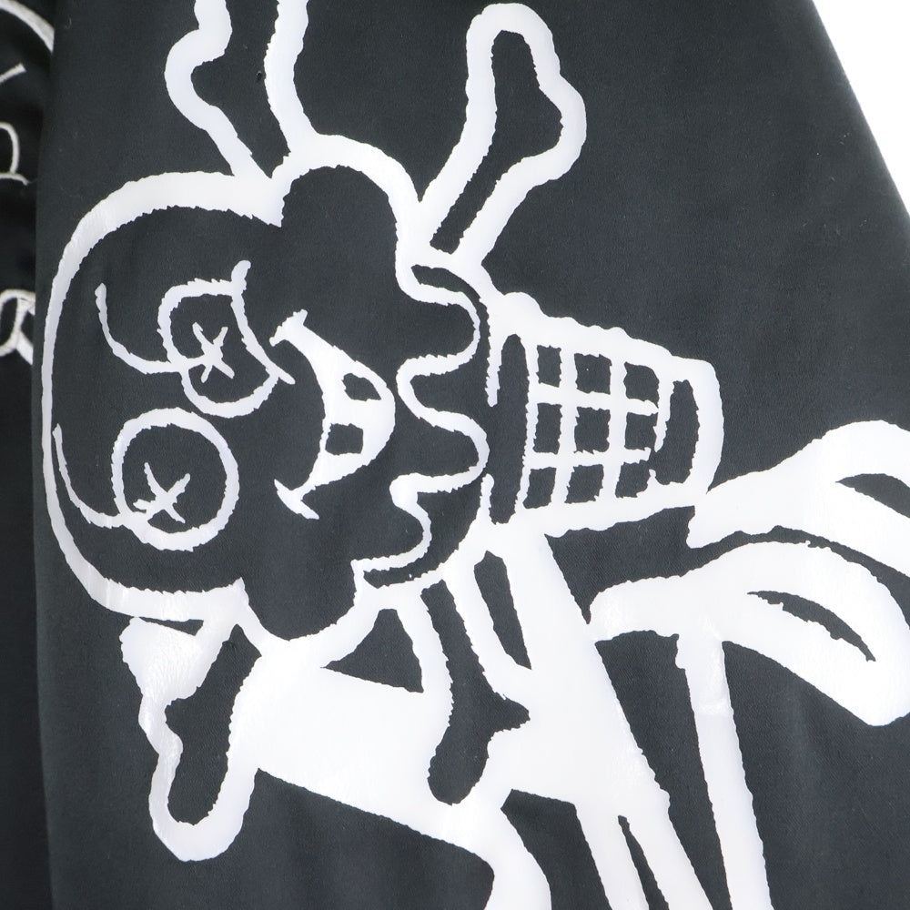 ICE CREAM(アイスクリーム) ×Jun Inagawa SATIN VARSITY JACKET 稲川淳 バックプリント サテンバーシティージャケット ブラック ICJP215SX001
