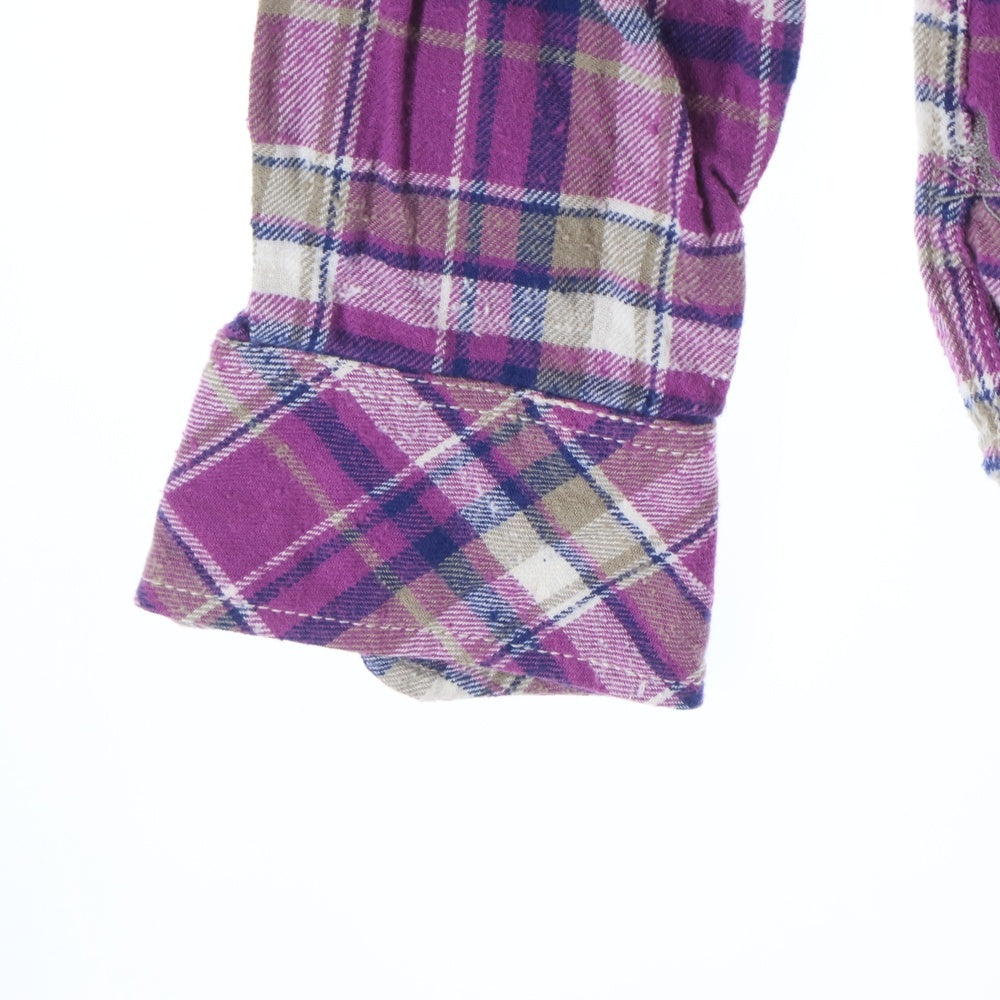HYSTERIC GLAMOUR(ヒステリックグラマー) 切り替え チェック ネル長袖シャツ マルチカラー 0221AH03