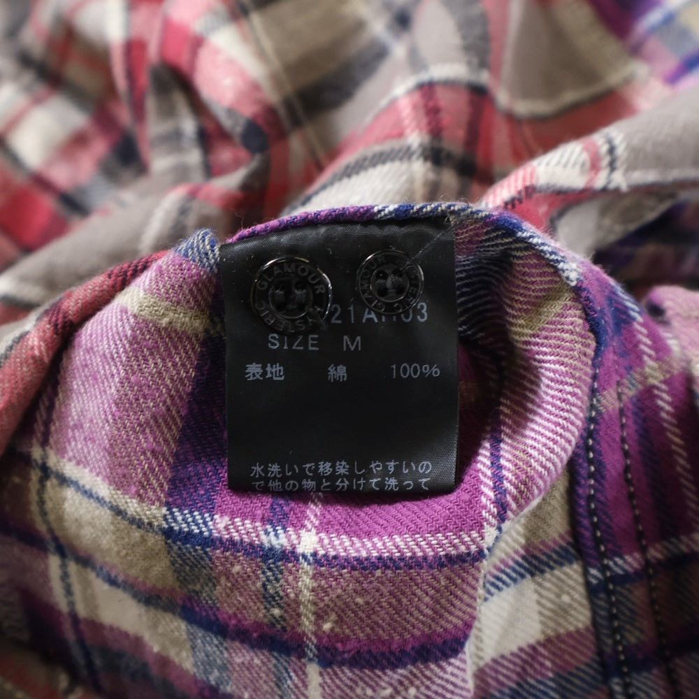 HYSTERIC GLAMOUR(ヒステリックグラマー) 切り替え チェック ネル長袖