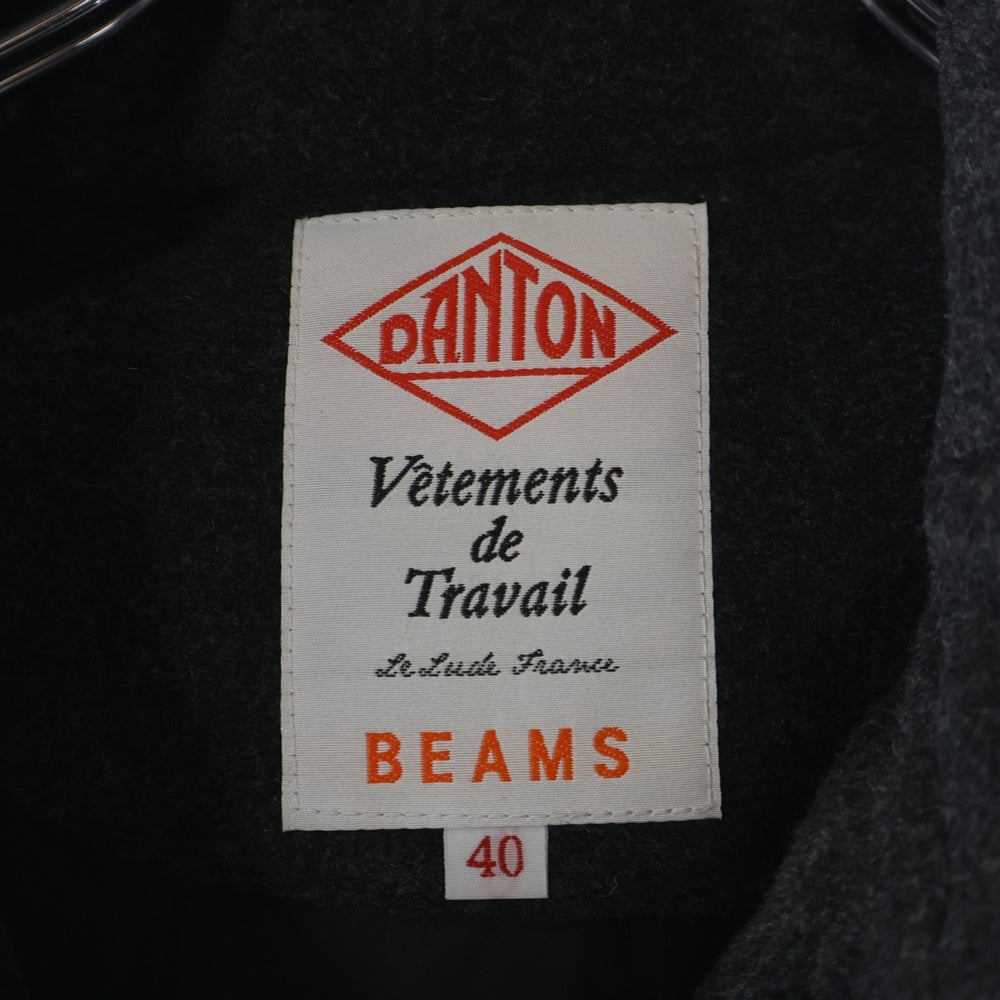 DANTON(ダントン) ×BEAMS別注 ウールモッサ ダウンベスト グレー JD-8852 CWM-BM