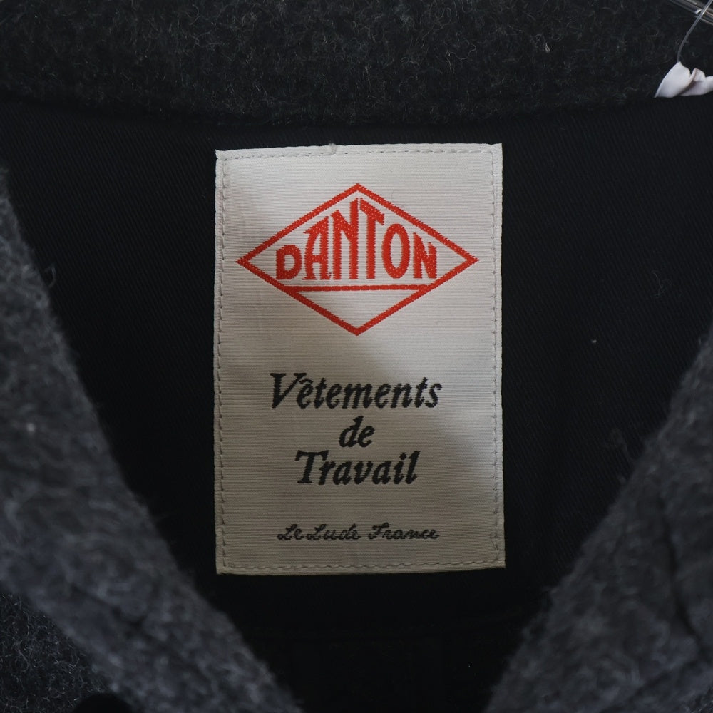 DANTON(ダントン) 丸襟 ウールモッサ ジャケット グレー JD-8237 WOM