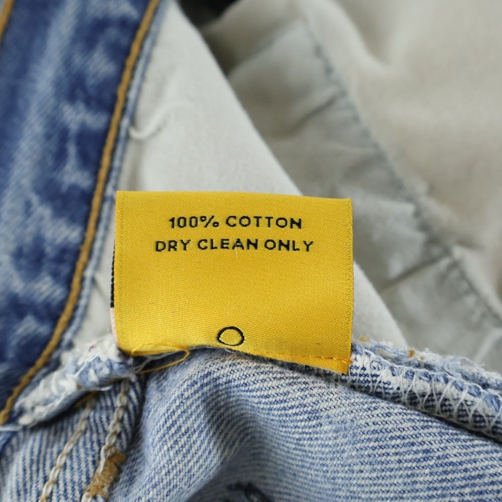 GALLERY DEPT.(ギャラリーデプト) INDIANA FLARE PANTS インディアナフレア ダメージ再構築デザイン ボタンフライ デニムパンツ インディゴ