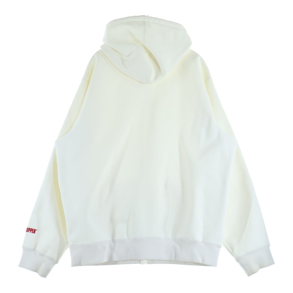 SUPREME(シュプリーム) WINDSTOPPER Zip Up Hooded Sweatshirt スモールボックスロゴ ジップアップ フーデッド スウェットパーカー ホワイト
