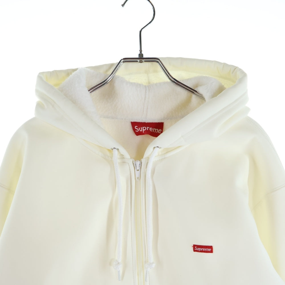 SUPREME(シュプリーム) WINDSTOPPER Zip Up Hooded Sweatshirt スモールボックスロゴ ジップアップ フーデッド スウェットパーカー ホワイト