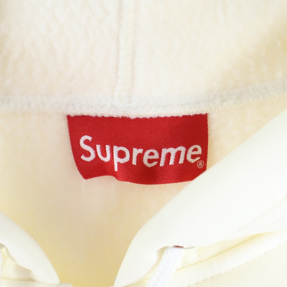 SUPREME(シュプリーム) WINDSTOPPER Zip Up Hooded Sweatshirt スモールボックスロゴ ジップアップ フーデッド スウェットパーカー ホワイト