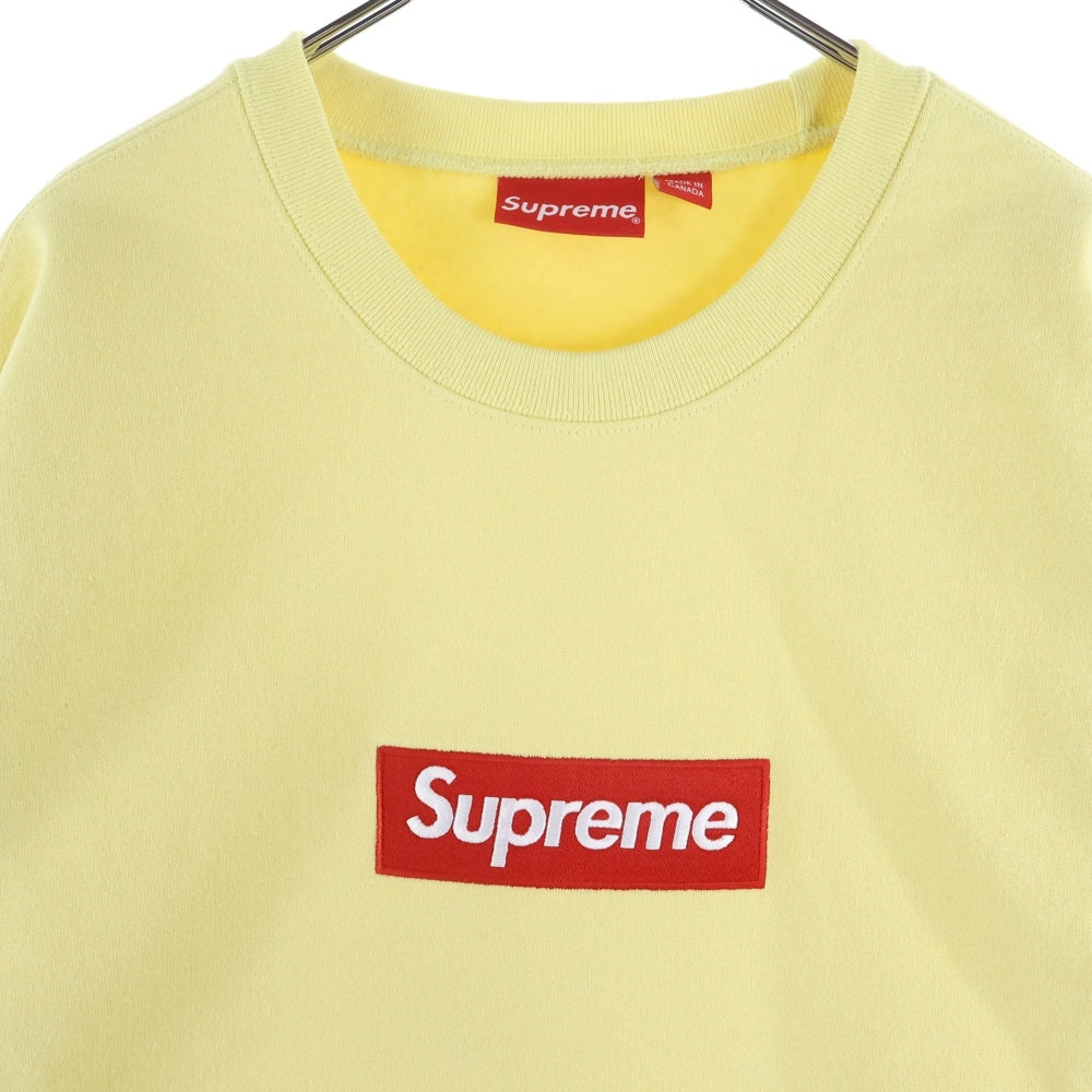 SUPREME ボックスロゴ スウェットクルーネック イエロー SUPREME(シュプリーム) Box Logo Crewneck ボックスロゴ クルーネック